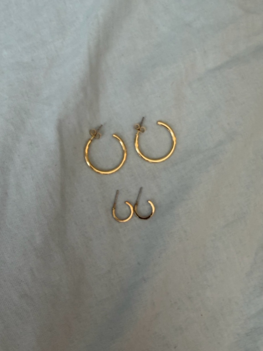 Gold Hoop Earrings Set - Women's Everyday Hoops